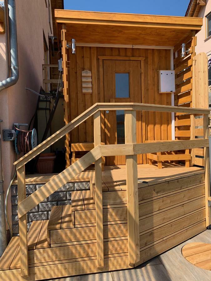 Romantische Ferienwohnung Mit Fantastischem Ausblick, Pool Und Gartensauna Jena Ngoại thất bức ảnh